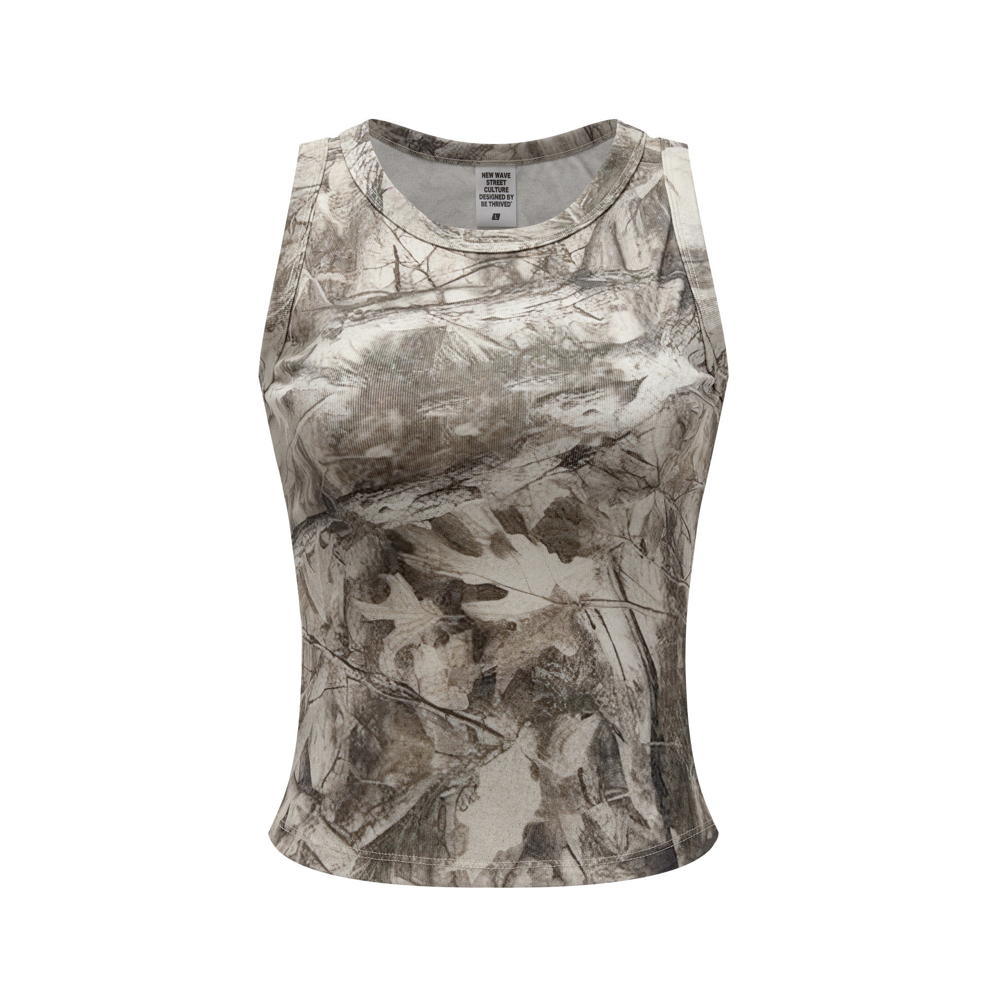 315GSM Women’s Camouflage Racerback Tank Top Branch Camouflage
